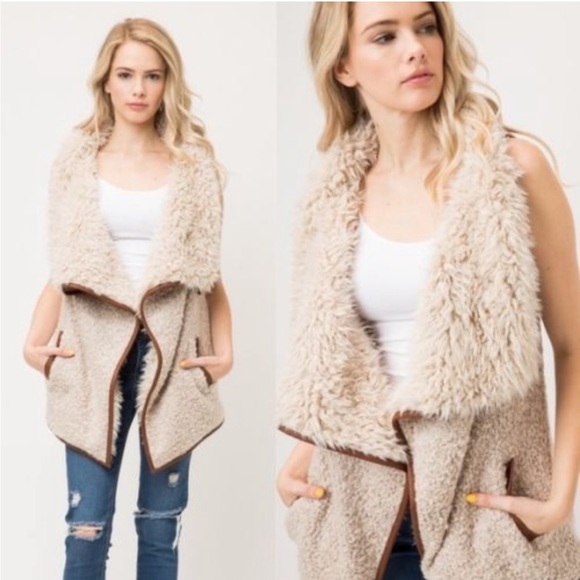 Love Tree Jackets & Blazers - Love Tree Fur Vest